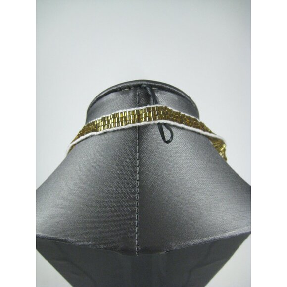 Vintage Multi Strand Goldtone Glass Seed Bead Necklace 35in Festival Party - Picture 8 of 9